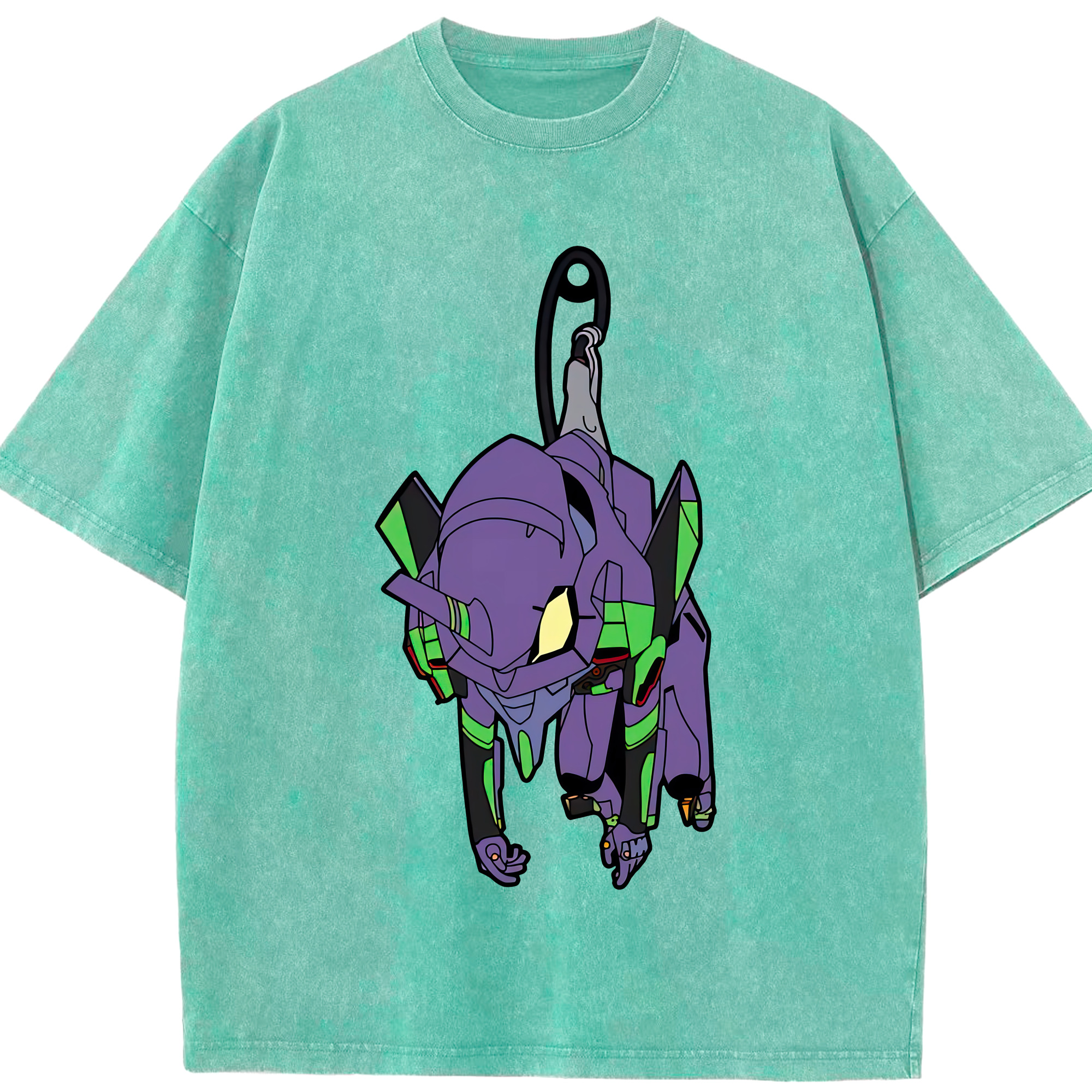 （画像用） EVA 新世紀エヴァンゲリオン 綿100% ヴィンテージ風 半袖Tシャツ（フロントプリント）